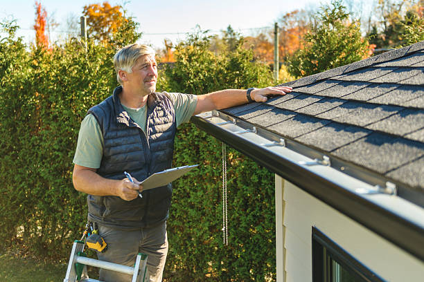 Professional Roof Inspection technician working in Beverly, NJ